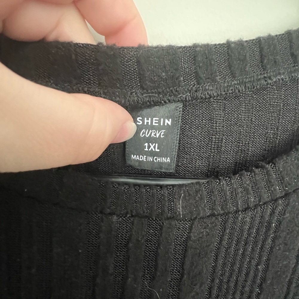 Cropped sweater.